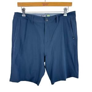 Quiksilver Amphibian Black Recycled 4 Way Stretch Lightweight Shorts Men's Sz 32